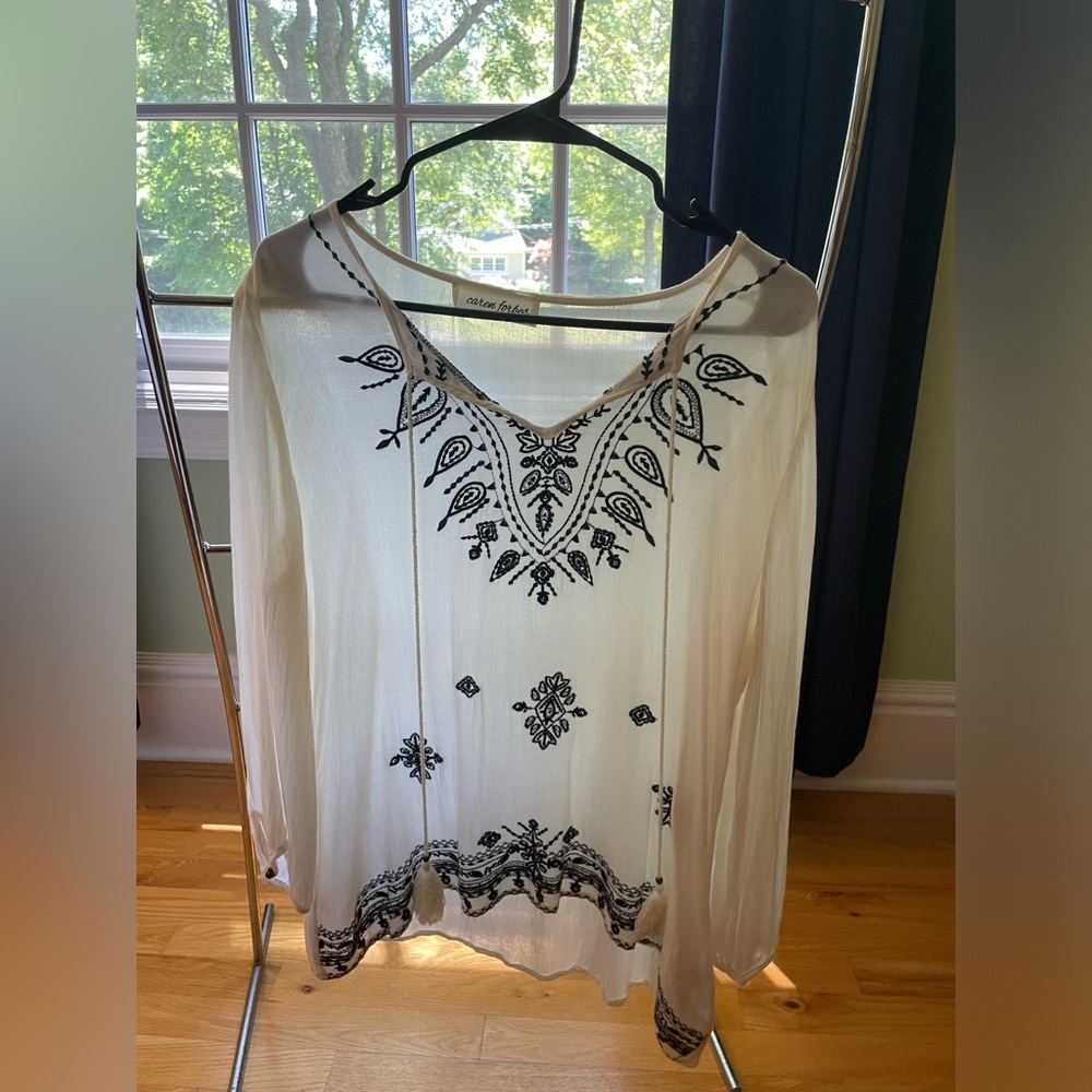 Caren Forbes Boutique Flowy Beach Coverup